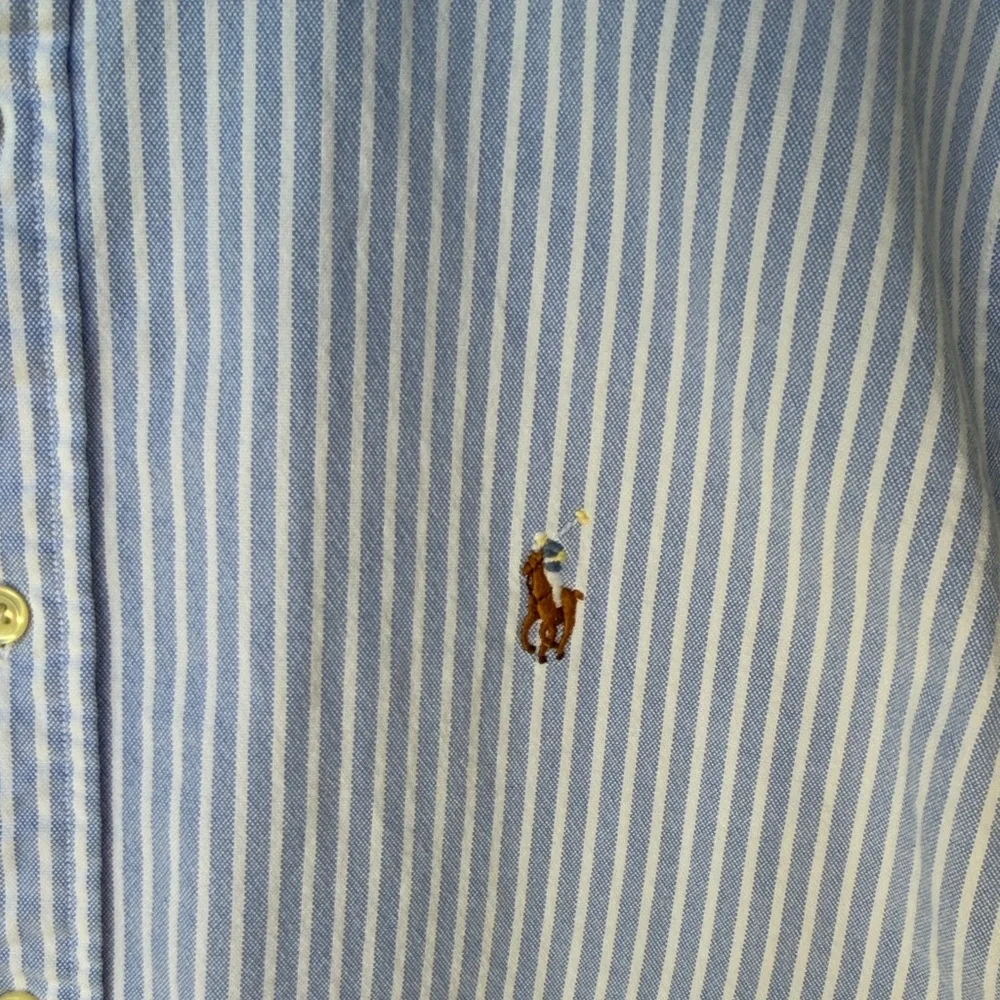 Polo by Ralph Lauren Light Blue & White Striped Button-Down Shirt - Picture 3 of 7